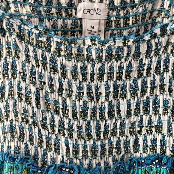 Cache boho smocked mini dress - Picture 3 of 4